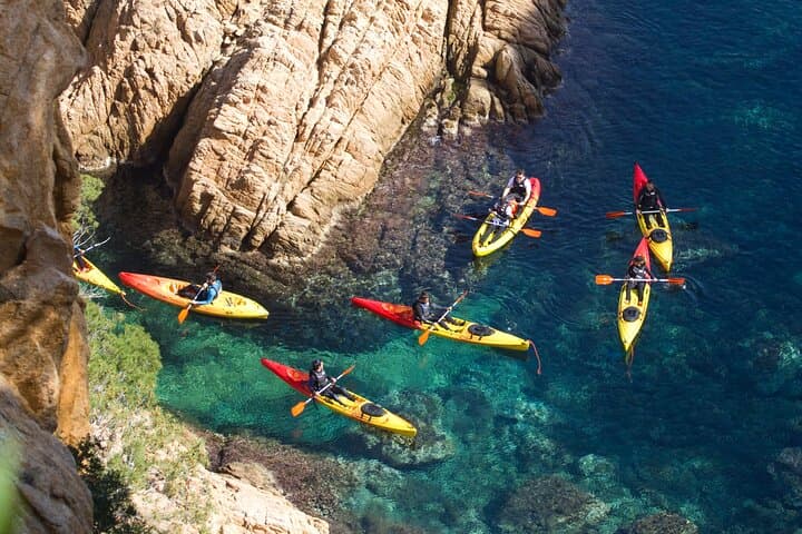 Costa Brava Sea Caves Kayak and Snorkel Tour from S'Agaró
