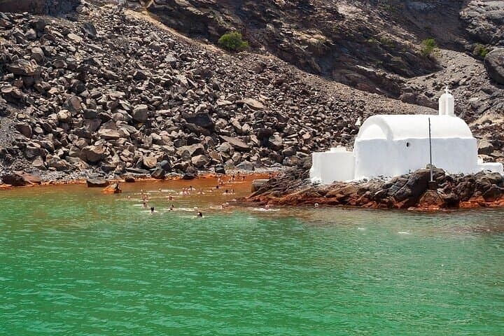 Santorini Private Catamaran Cruise: BBQ, Open Bar & Caldera Sail photo 5