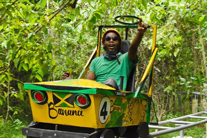 Jamwest Push Kart Adventure in Negril — Forest Push-Kart Ride & Bobsled-Style Thrill