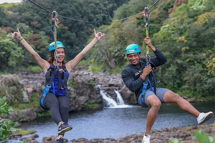 Big Island 9-Line Zipline & Private Waterfall Swim at Umauma photo 4
