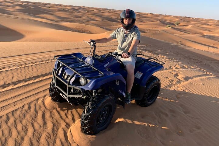 Dubai Morning Desert Quad Bike Tour: Sandboarding & Camel Ride photo 4