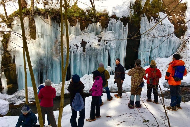 Icicle Trekking in Nishiwaga: Winter Hike to Giant Icicles