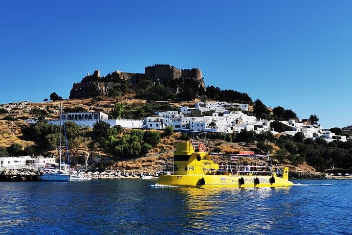 3-Hour Hippo Submarine Tour — Explore Lindos, Vlicha & Navarone Bay photo 6
