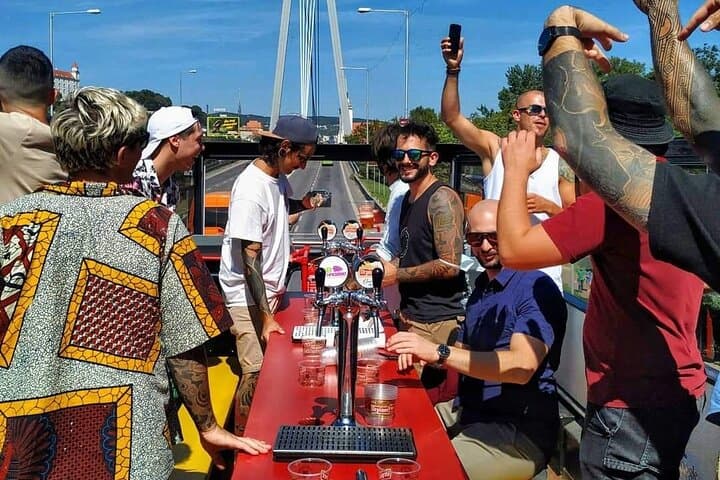 Bratislava Double-Decker Beer Bus: Open-Deck City Brewery Experience photo 2