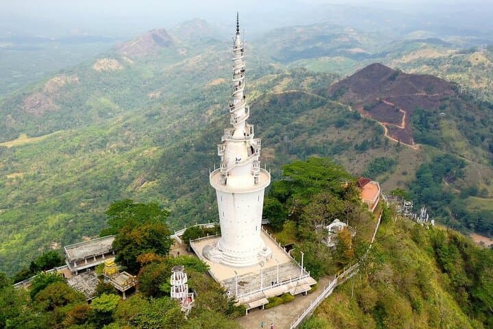 Ambuluwawa and Ramboda Falls Day Tour from Kandy — Temple Ridge to Y‑Shaped Waterfall