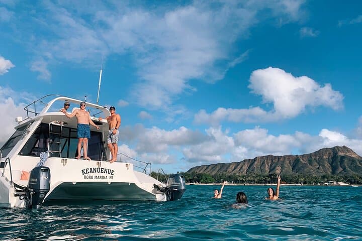 Private Sunset Catamaran Cruise in Waikiki — Turtles, Dolphins & Diamond Head Views