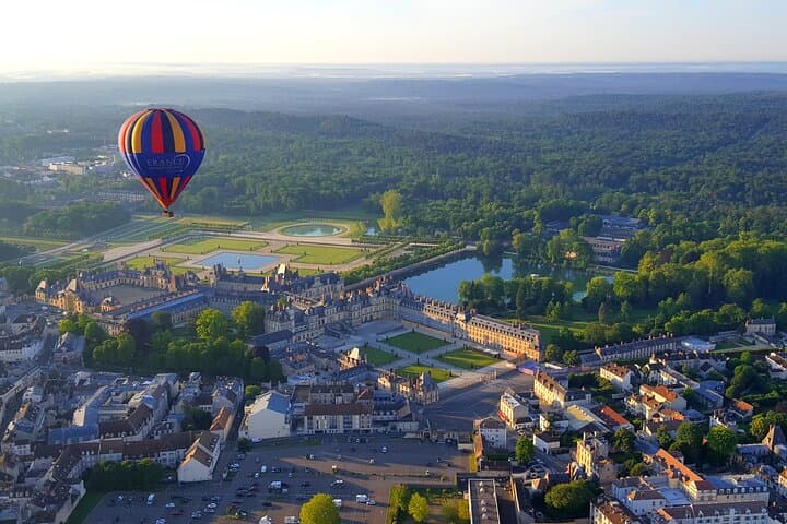 Hot-Air Balloon Over Fontainebleau Forest and Château de Fontainebleau photo 2
