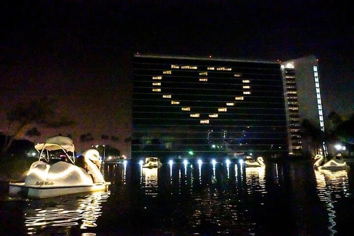 Night Swan Boat Rental on Rainbow Lagoon — Long Beach LED Paddle Experience photo 5