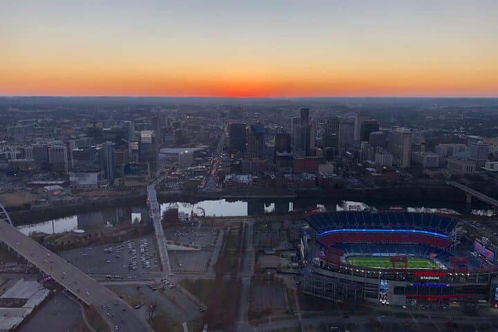 Sunset Helicopter Tour Over Downtown Nashville — Music City From Above photo 5