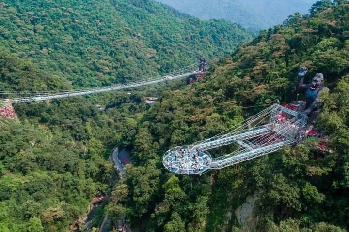 Gulong Gorge Glass Bridge Layover Tour from Guangzhou: Skywalk, Waterfalls & Cave Walk photo 2
