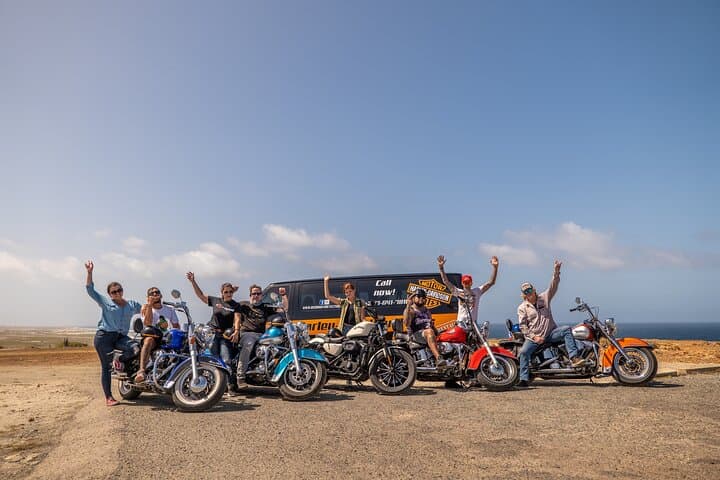 Harley-Davidson Guided Island Tour Aruba — Coastal Ride to Baby Beach, Lighthouse & North Coast Views