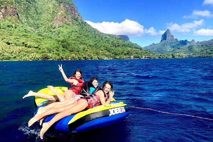 Moorea Tubing: High-Speed Lagoon Tube Ride with Tahiti Views photo 3