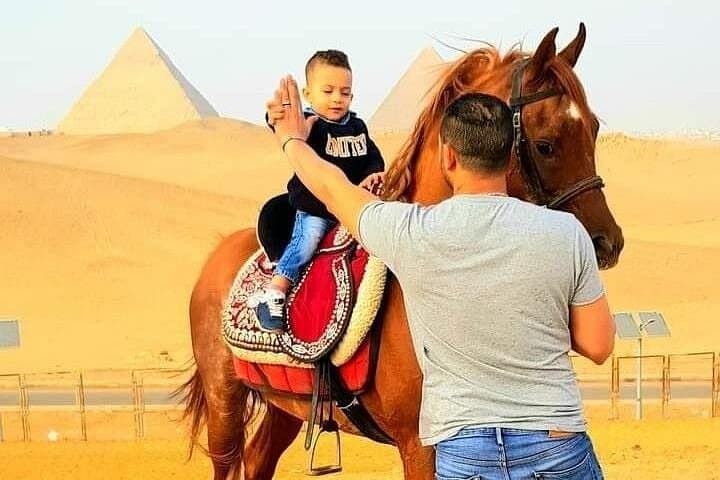 Sunset Arabian Horse Ride at Giza Pyramids — Bedouin Tea in the Sahara photo 3