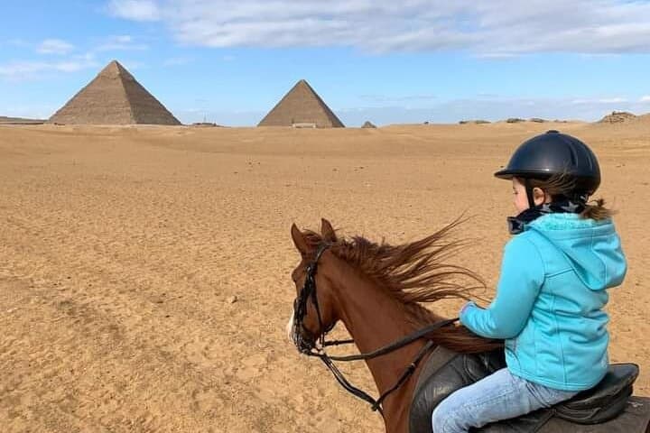 Sunset Arabian Horse Ride at Giza Pyramids — Bedouin Tea in the Sahara photo 4
