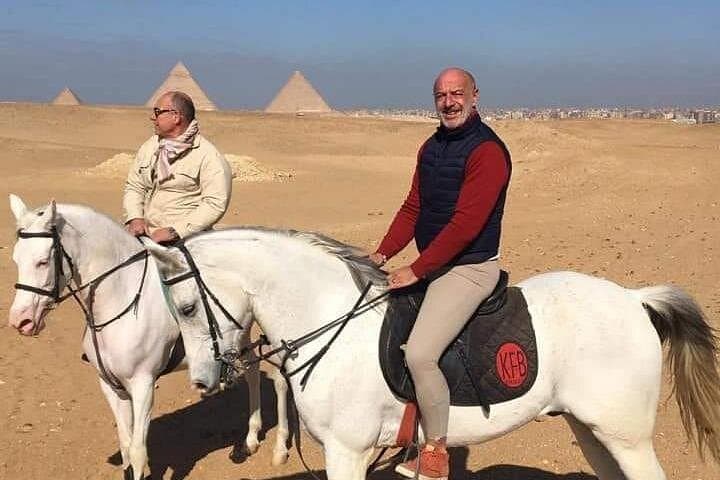 Sunset Arabian Horse Ride at Giza Pyramids — Bedouin Tea in the Sahara photo 6