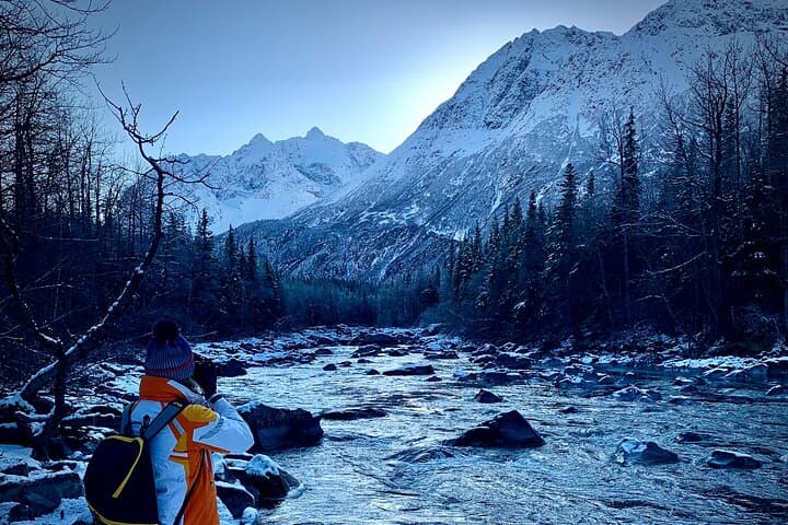 Winter Valley and Forest Hike — Eagle River Snow Walk & Barbara Falls photo 6