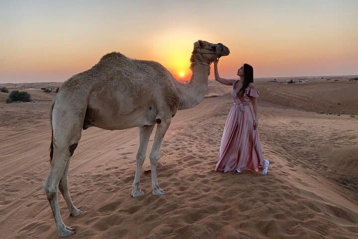 Private Dubai Desert Safari: Camel Ride, Dune Bashing, Sandboarding & BBQ Dinner photo 5