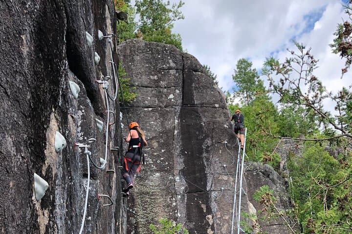 Via Ferrata Mont-Catherine: Vertical Route at Tremblant Resort photo 4