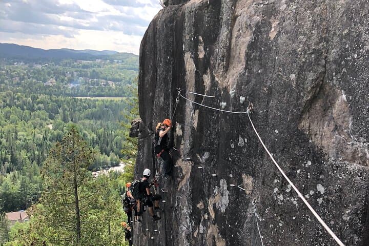 Via Ferrata Mont-Catherine: Vertical Route at Tremblant Resort photo 5
