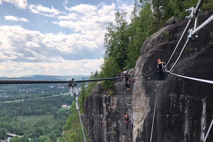 Via Ferrata Mont-Catherine: Vertical Route at Tremblant Resort photo 6
