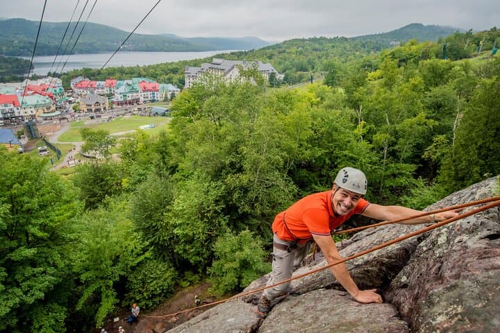 Rock Climbing in Mont-Tremblant: Beginner Climbing Course at Place St-Bernard