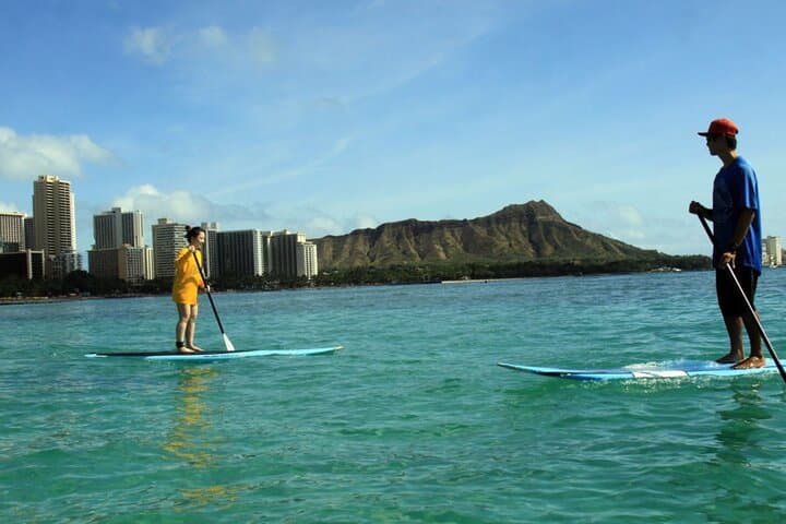 Stand-Up Paddle Lessons on Waikiki: Private Group SUP at the Royal Hawaiian photo 4