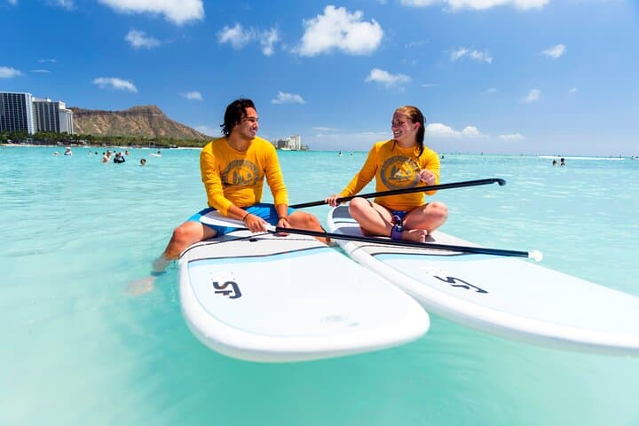 Stand-Up Paddle Lessons on Waikiki: Private Group SUP at the Royal Hawaiian photo 6