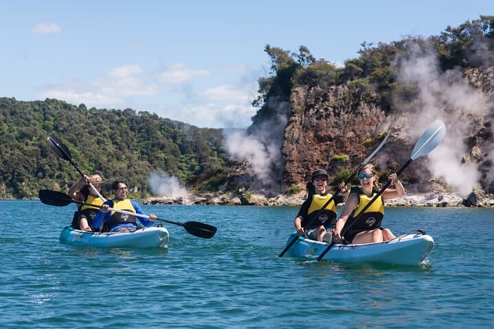 Private Waimangu Steaming Cliffs Kayak Tour on Lake Rotomahana photo 3