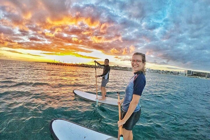 Sunset Paddleboard in Playa del Carmen: Guided SUP Session on the Caribbean Sea photo 4