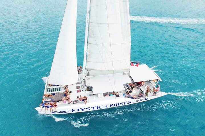 Sail and Snorkel Cades Reef: Antigua Catamaran Cruise with Beach BBQ photo 1