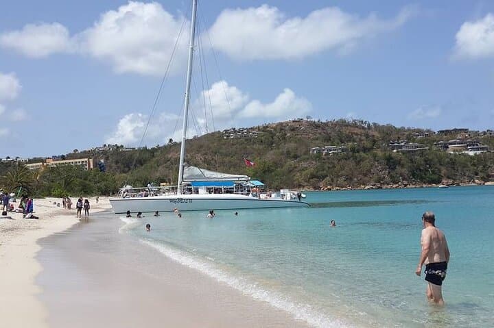 Sail and Snorkel Cades Reef: Antigua Catamaran Cruise with Beach BBQ photo 2