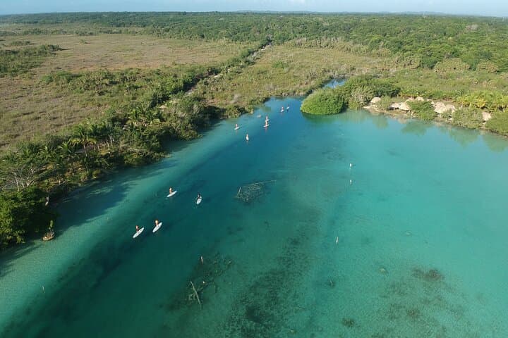 Sunrise SUP on Bacalar Lagoon — Private Paddle to Black Cenote & Pirates Canal photo 4