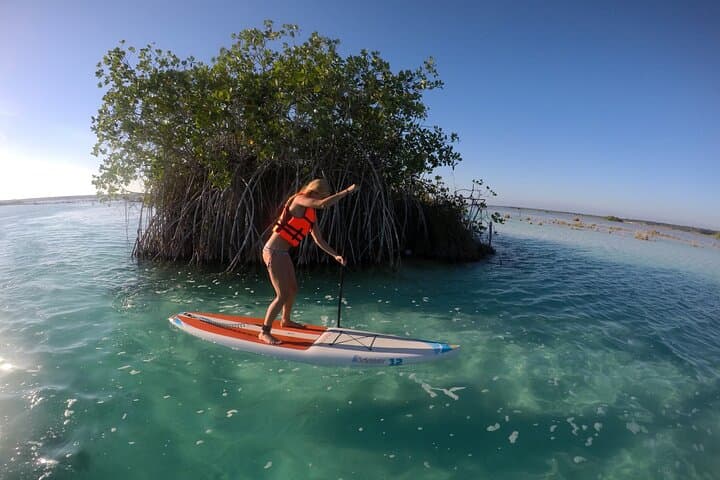 Sunrise SUP on Bacalar Lagoon — Private Paddle to Black Cenote & Pirates Canal photo 6