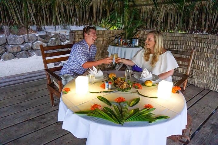 Bora Bora Private Sunset & Motu Dinner Cruise — Romantic Dinner on a Motu photo 6