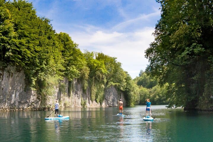 Stand-Up Paddle the Emerald Soča: Private Half-Day SUP Canyons & Lake from Bovec photo 2