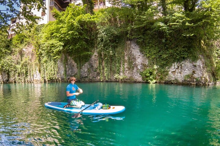 Stand-Up Paddle the Emerald Soča: Private Half-Day SUP Canyons & Lake from Bovec photo 6