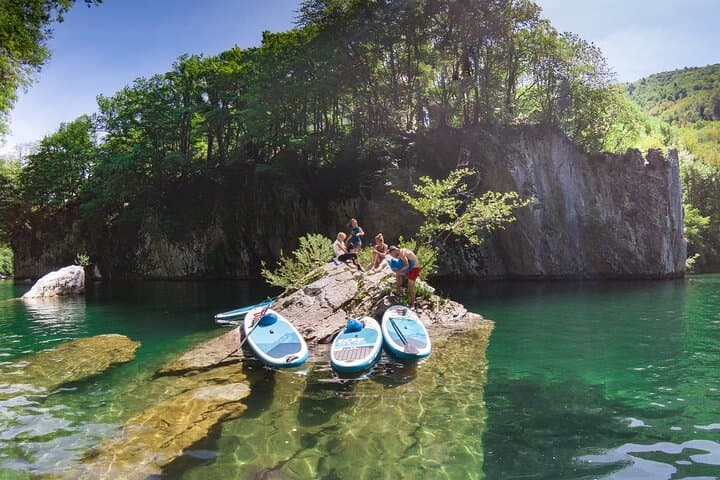 Stand-Up Paddle the Emerald Soča: Private Half-Day SUP Canyons & Lake from Bovec photo 3