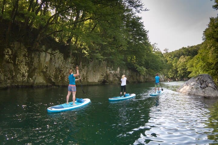 Stand-Up Paddle the Emerald Soča: Private Half-Day SUP Canyons & Lake from Bovec photo 4