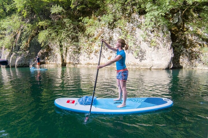 Stand-Up Paddle the Emerald Soča: Private Half-Day SUP Canyons & Lake from Bovec photo 5