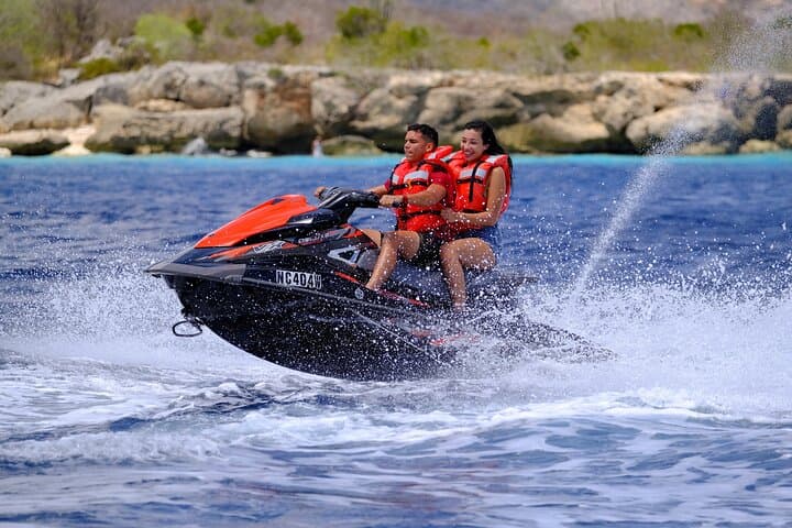Jet-Ski Snorkel Tour in Curaçao — Caracas Bay Wreck & Spanish Water Lagoon photo 1