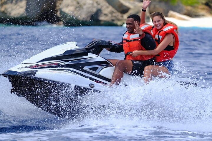 Jet-Ski Snorkel Tour in Curaçao — Caracas Bay Wreck & Spanish Water Lagoon photo 2