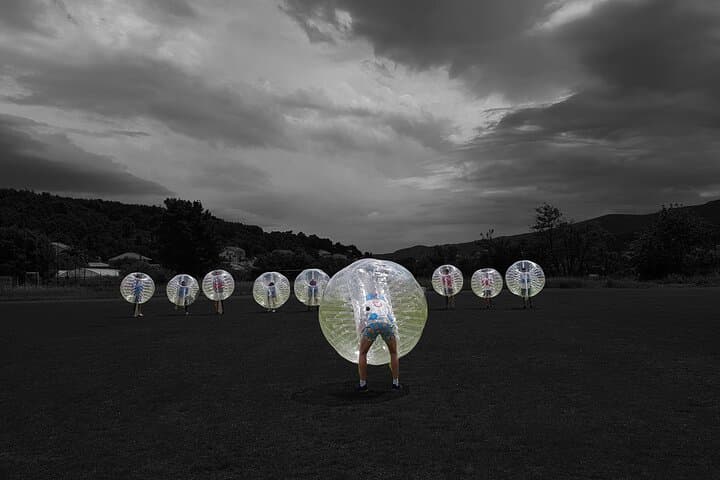 Bubble Football on Hvar: Zorb Soccer Fun on the Adriatic