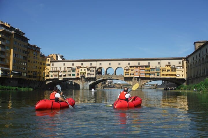 Kayak the Arno under Ponte Vecchio — Florence from the Water