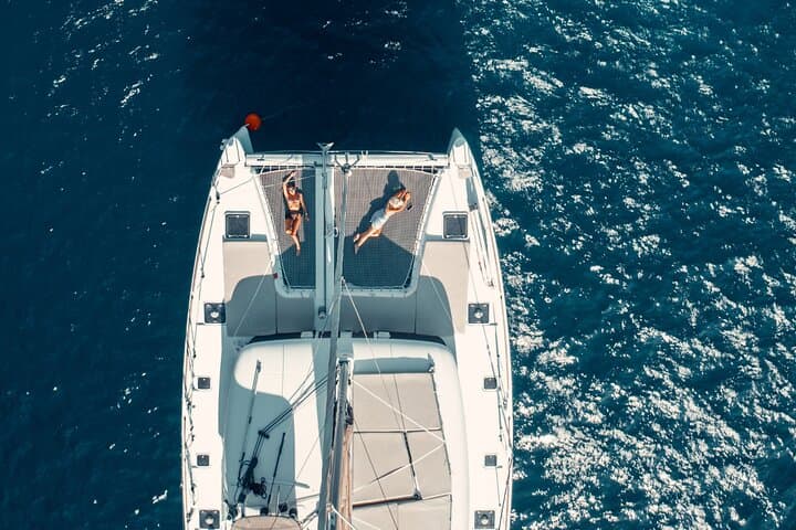 Santorini Catamaran Caldera Cruise with Hot Springs, Red & White Beaches photo 4