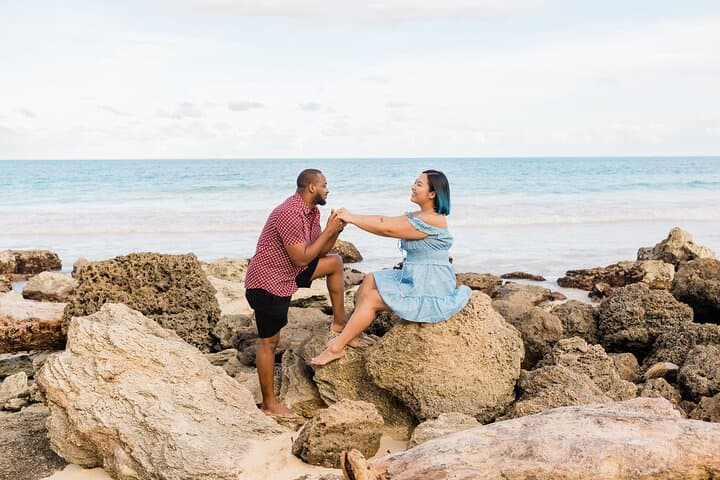 Surprise Proposal at Oahu Cliffside — Private Photography Session with Diamond Head Views photo 5