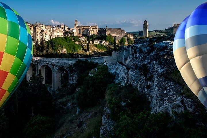 Hot Air Balloon Over Gravina in Puglia — Alta Murgia Sunrise Flight photo 1