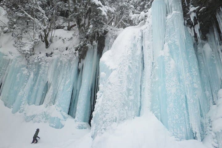 Frozen Fall Trekking to Hida-Osaka's Blue Ice Waterfall photo 3