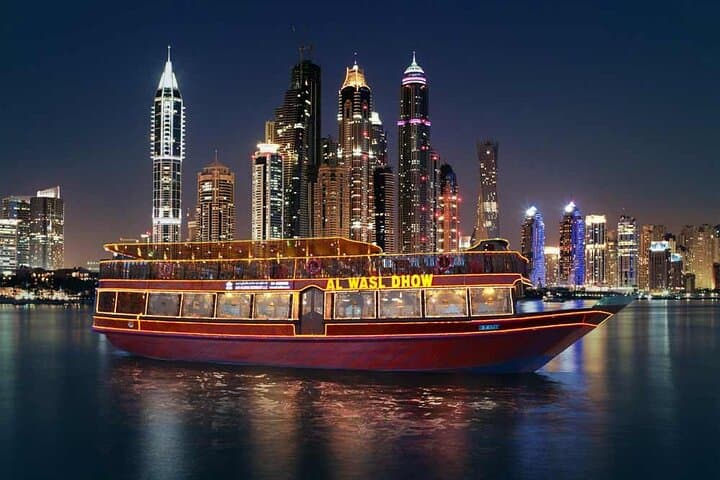 Dhow Dinner Cruise Dubai Marina: Evening Buffet & Skyline Views