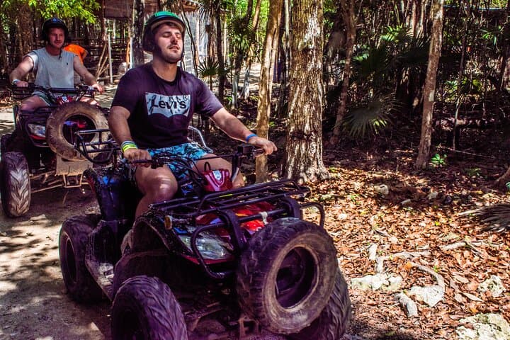 Mayan Jungle ATV, Zipline & Cenote: Half-Day Adventure from Cancun