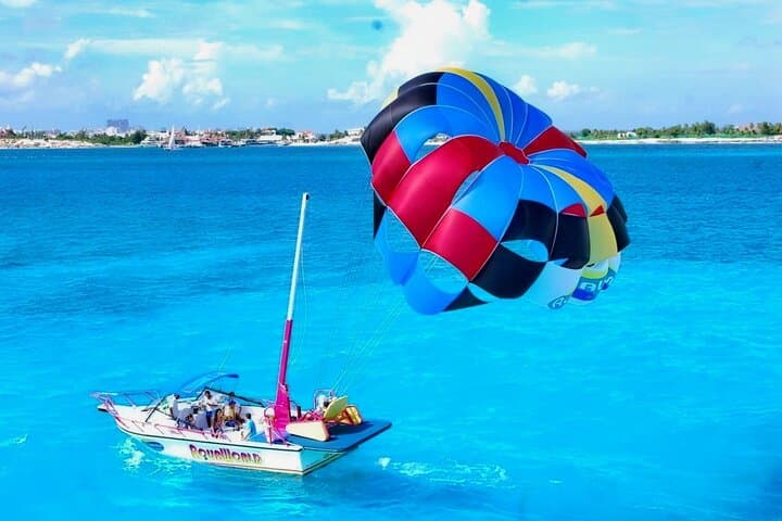 Skyrider Parasailing Playa Mujeres — 325‑Foot Caribbean Flight from Cancún